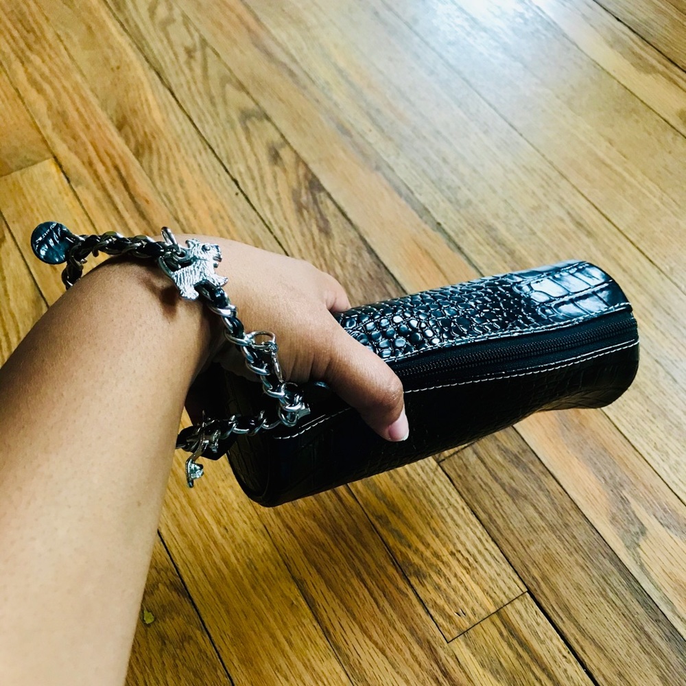 Liz Claiborne Faux Snake Skin Wristlet